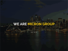 Tablet Screenshot of microngroup.com.au