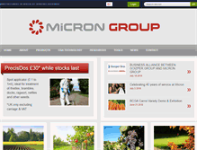 Tablet Screenshot of microngroup.com